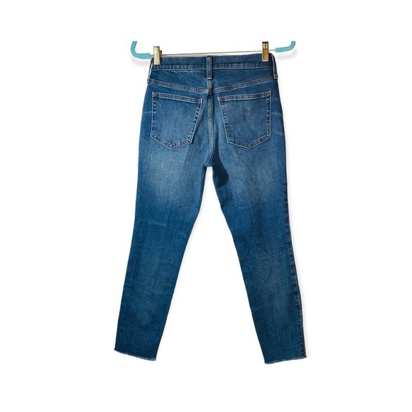 J. Crew Factory Denim - J.Crew Toothpick 9” frayed cropped jeans
